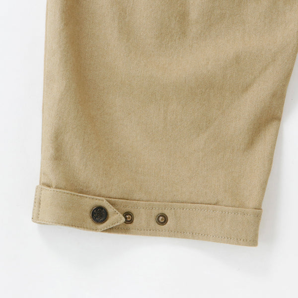 Cotton-blend stretch cropped pants