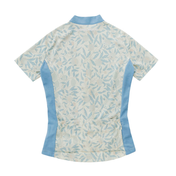 Ladies short sleeve jersey botanical print