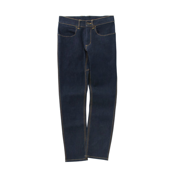 stretch denim long pants