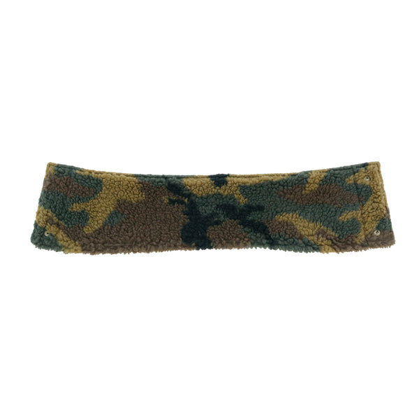 Back boa neck warmer black x camouflage