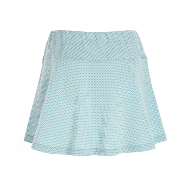 Wrap skirt seersucker light blue