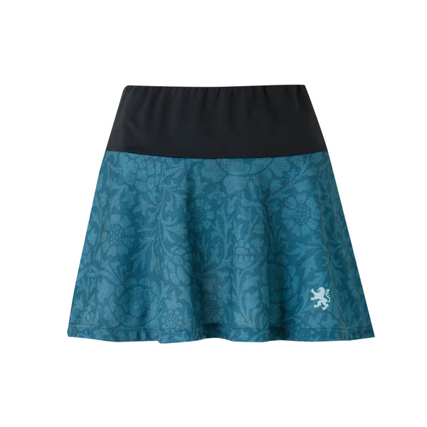 Flared skirt with botanical print